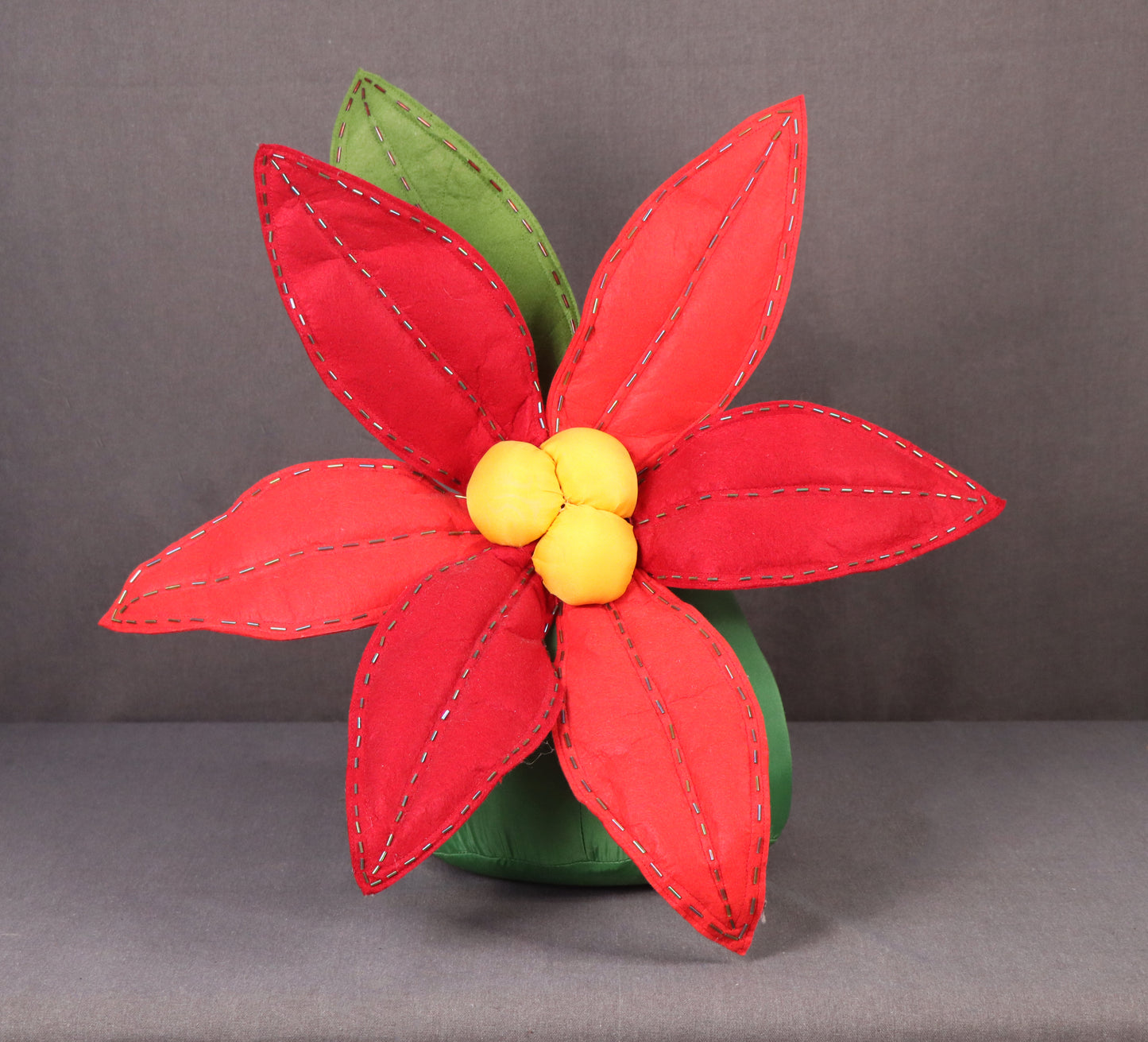 Poinsettia Doorstopper (Christmas Decoration)