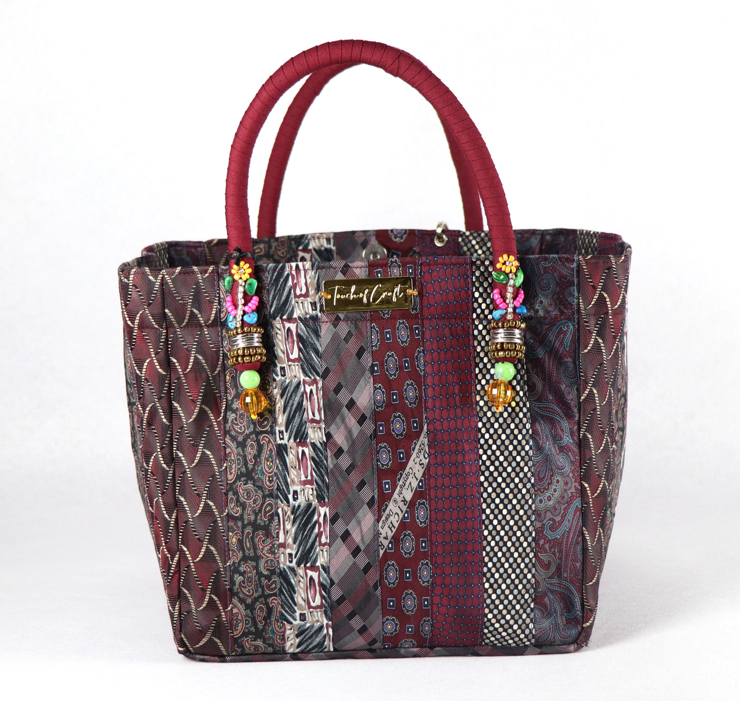 Tote of Ties (Maroon) - Large