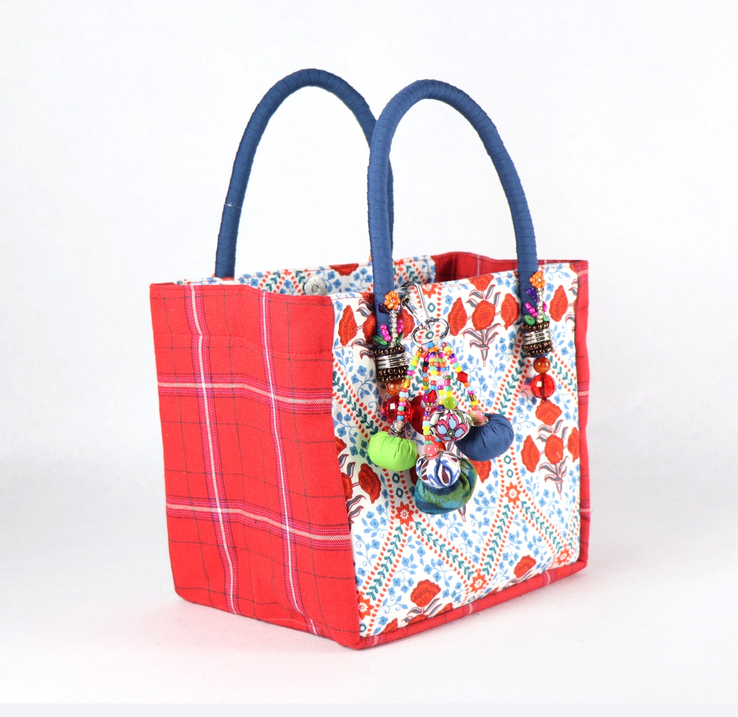 Multicolored Bag (Red Checkered)