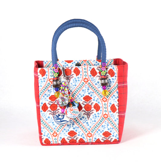 Multicolored Bag (Red Checkered)