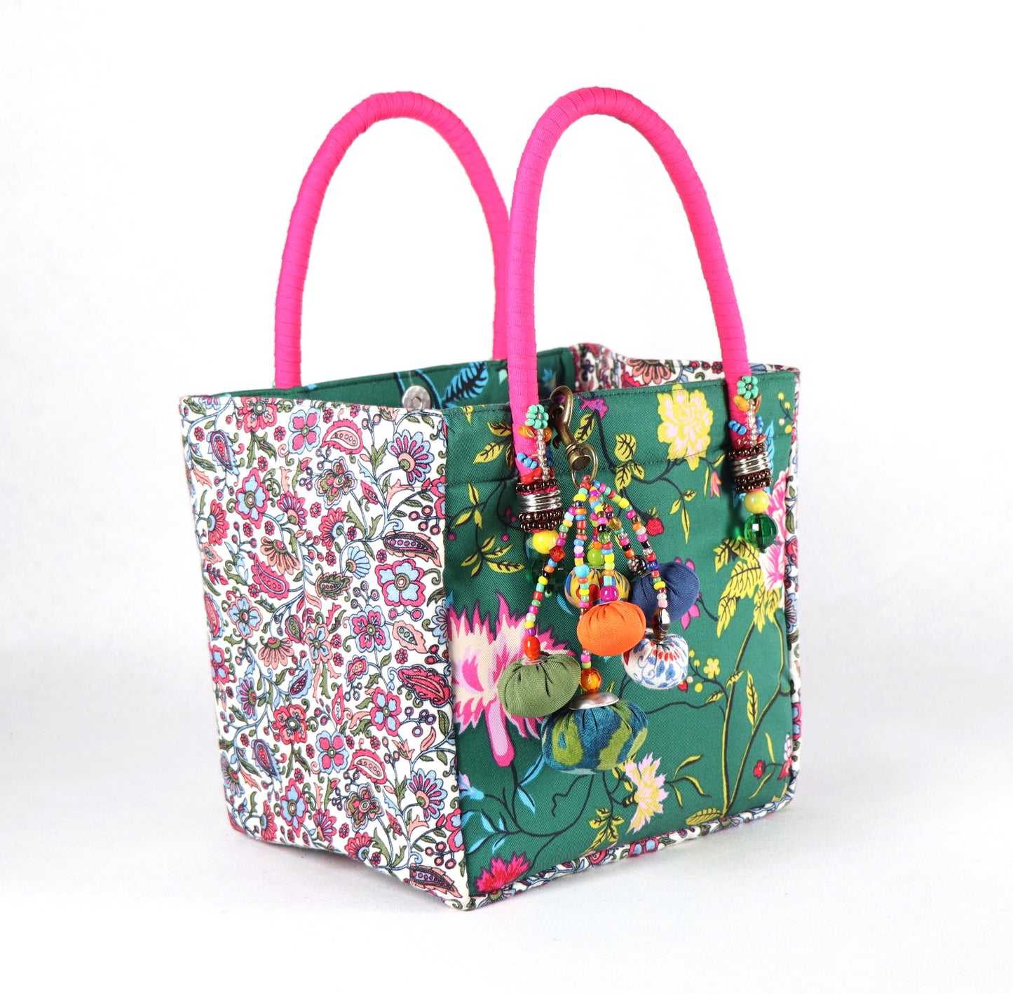 Multicolored Bag (Fuchia - Green)