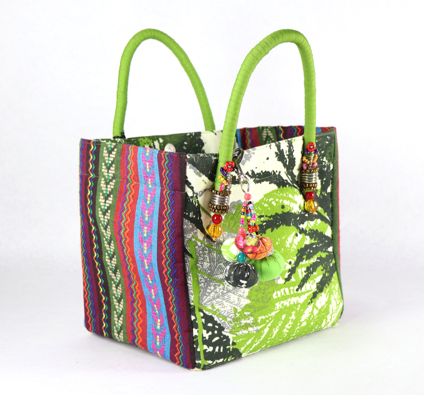 Multicolored Bag (Forest Green) - Large