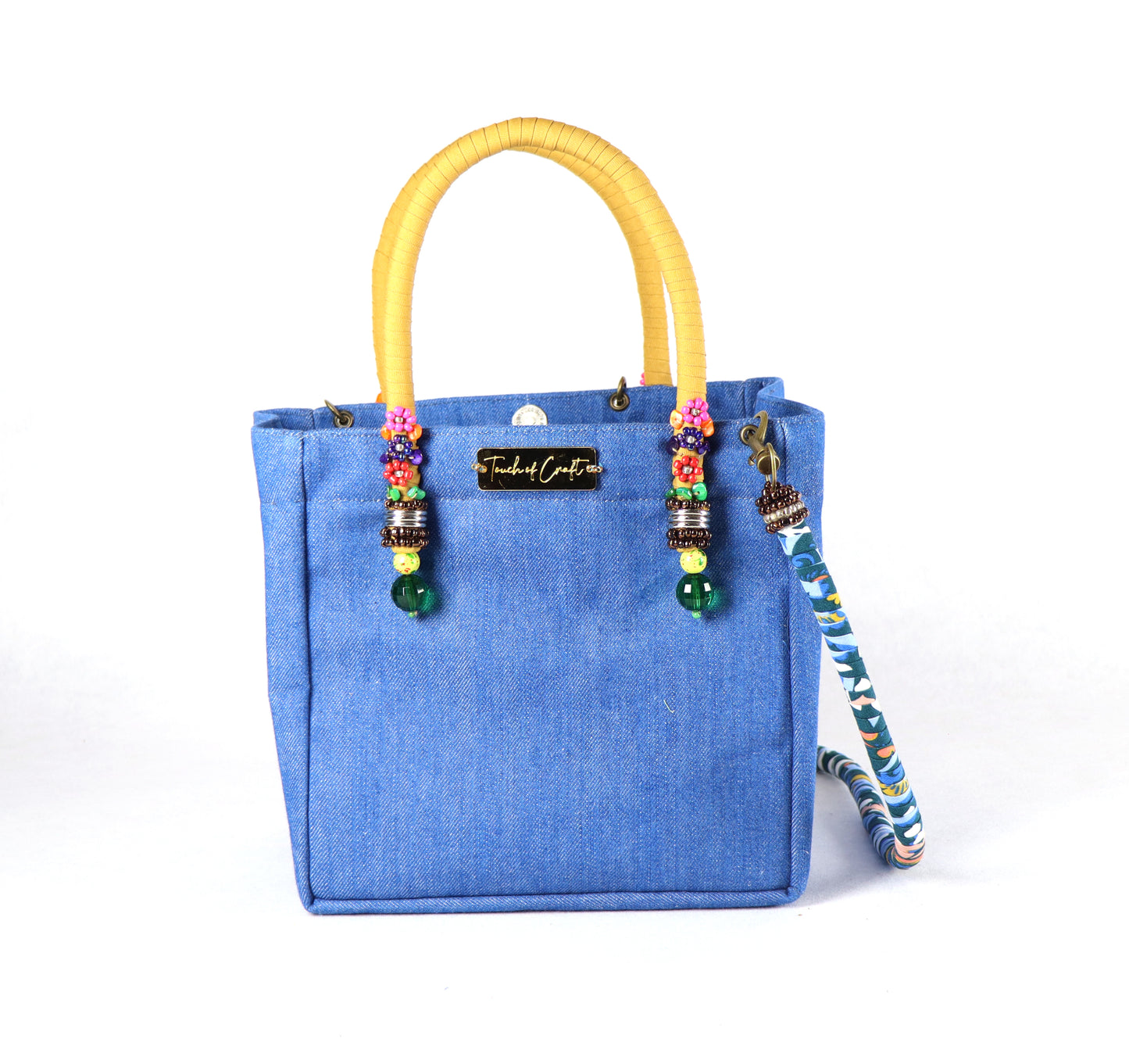 Denim Bag (Mustard Blue)