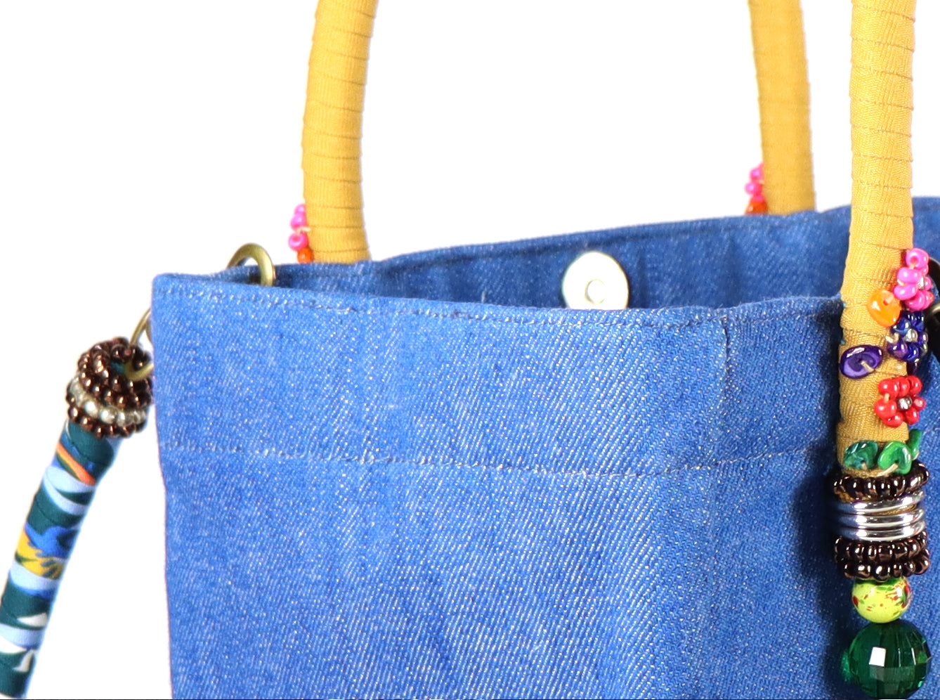 Denim Bag (Mustard Blue)