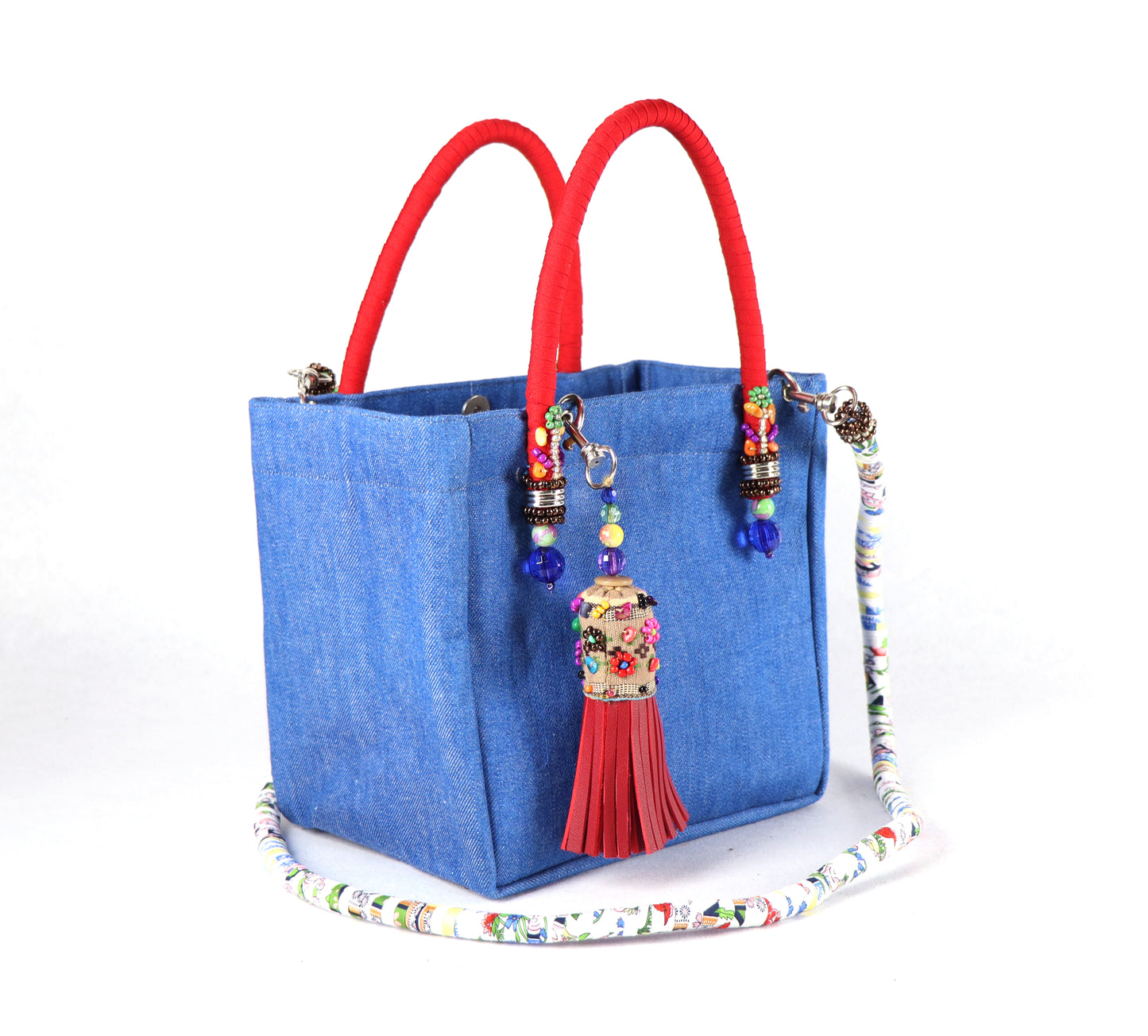 Denim Bag (Red Blue)