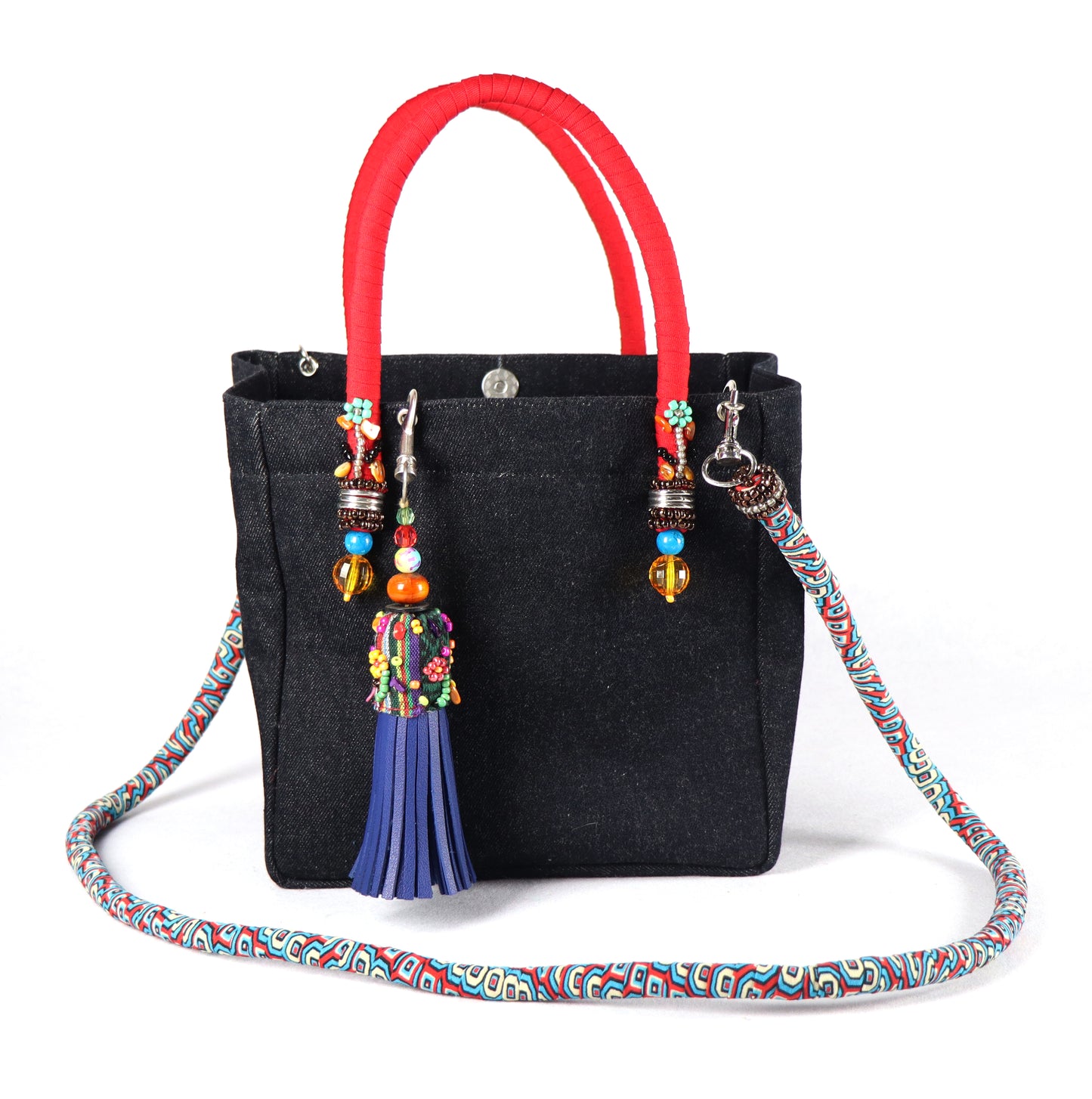 Denim Bag (Blue Tassel)