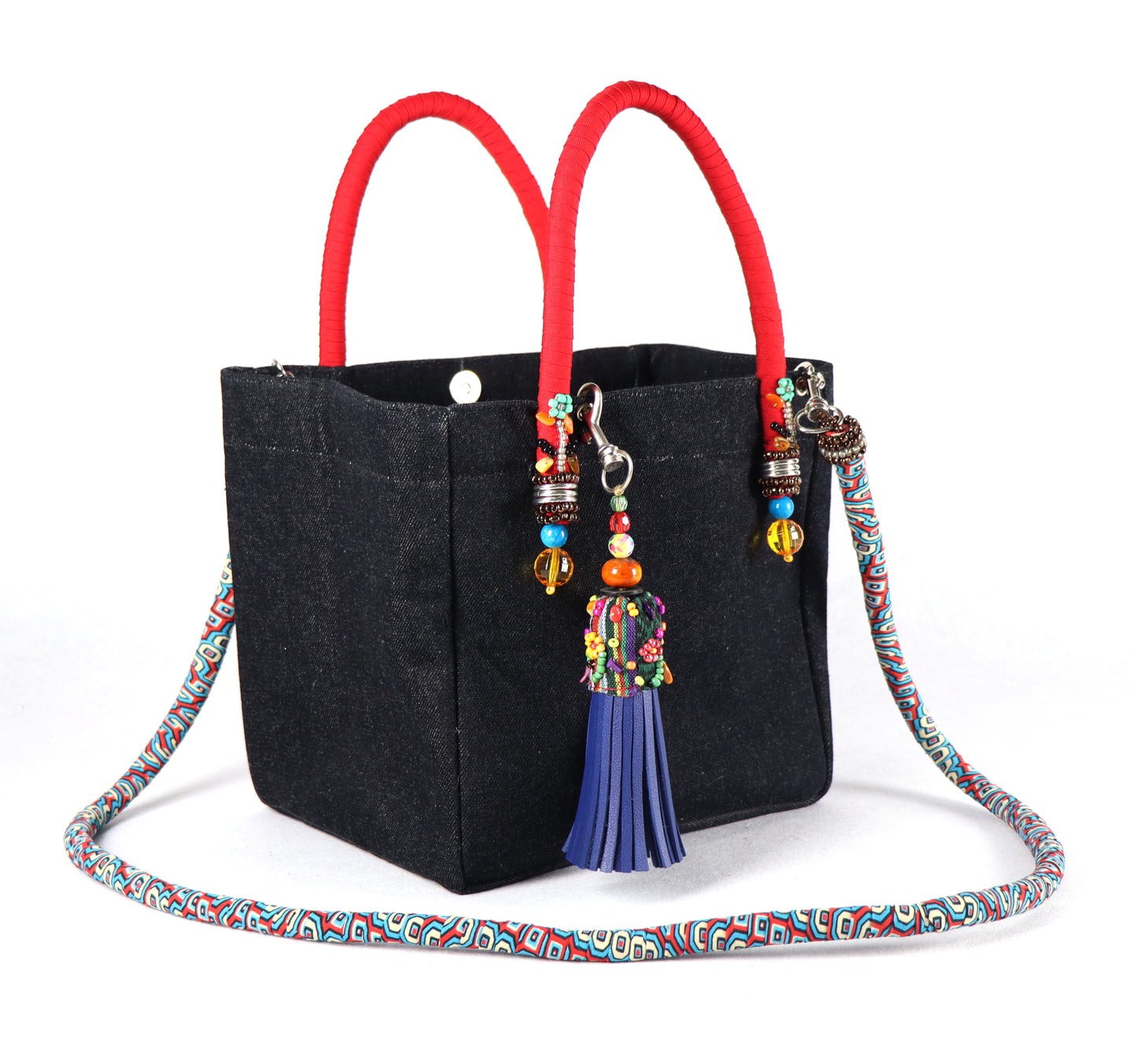 Denim Bag (Blue Tassel)