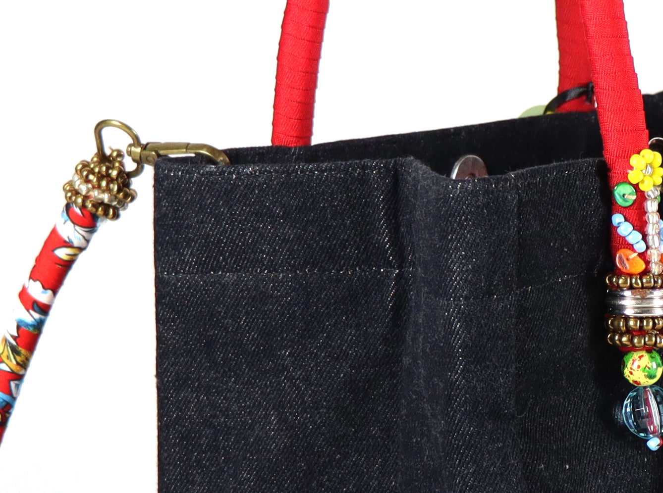 Denim Bag (Firey Red)