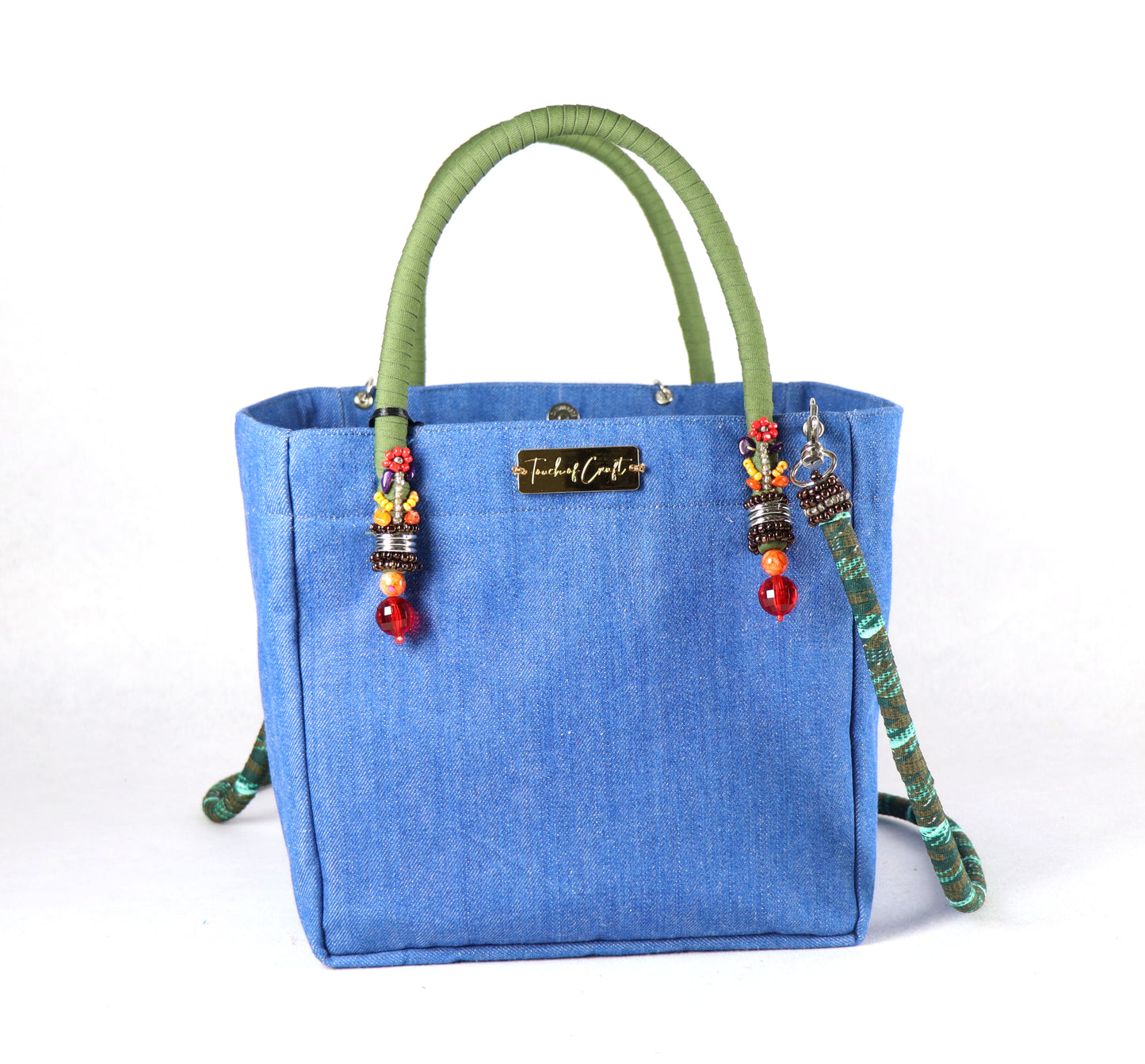 Denim Bag (Green Blue) - Large