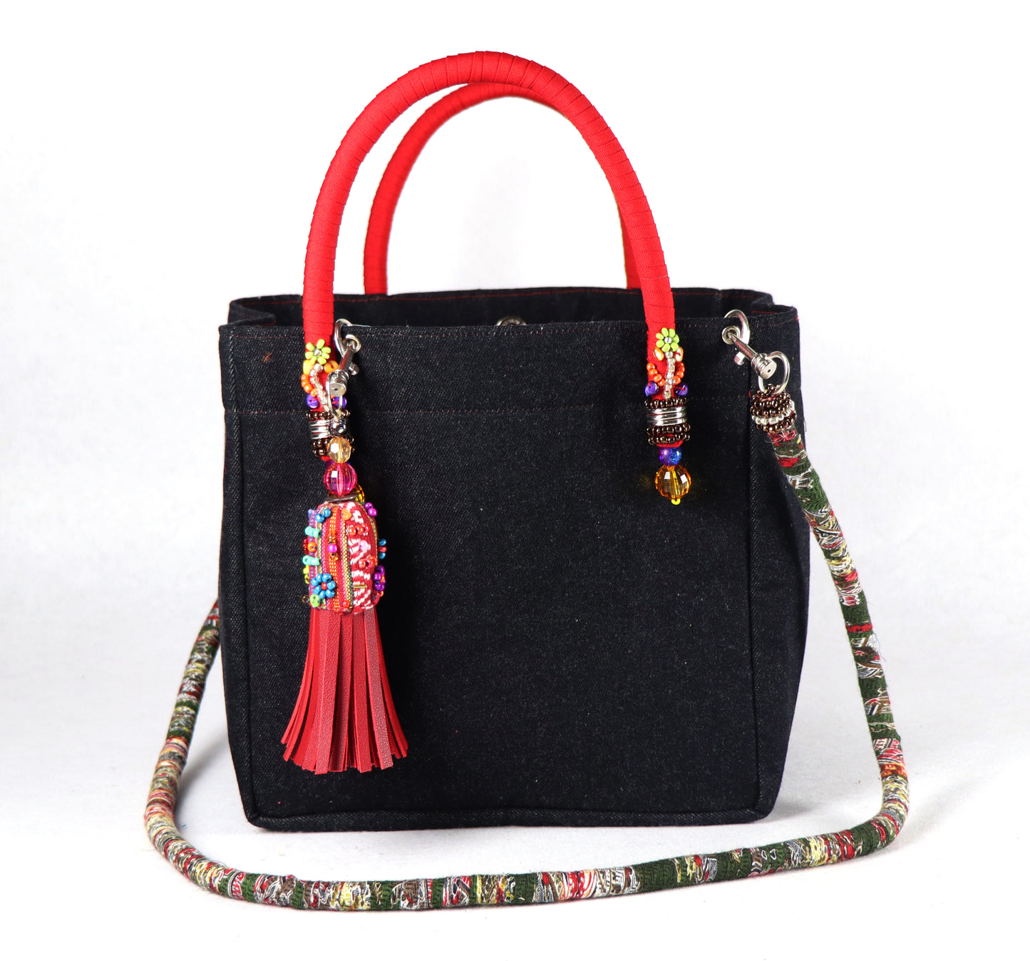 Denim Bag (Red) - Large