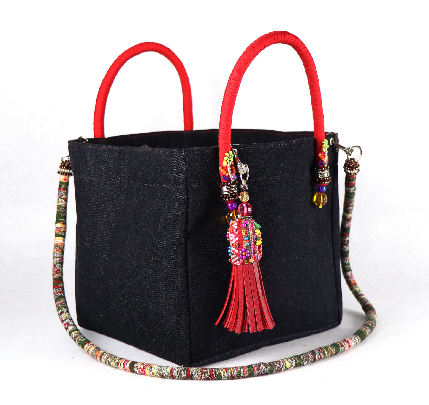 Denim Bag (Red) - Large