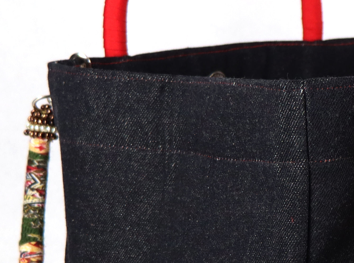 Denim Bag (Red) - Large