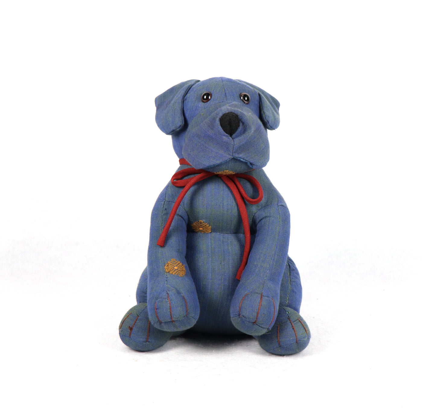 Sitting Dog Doorstopper - Denim