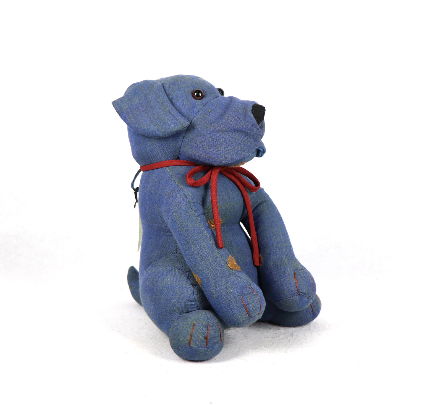 Sitting Dog Doorstopper - Denim