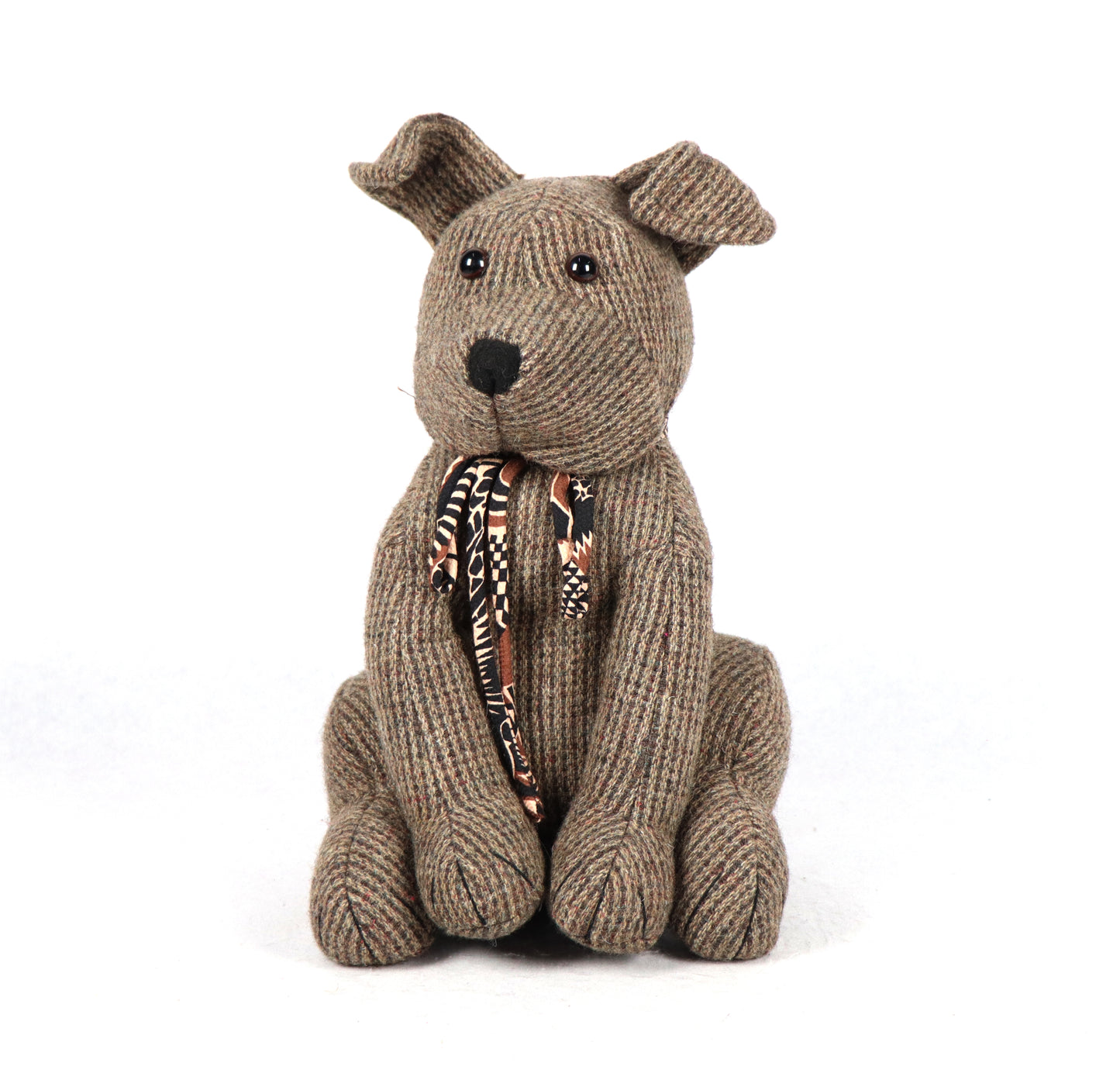 Sitting Dog Doorstopper - Brown