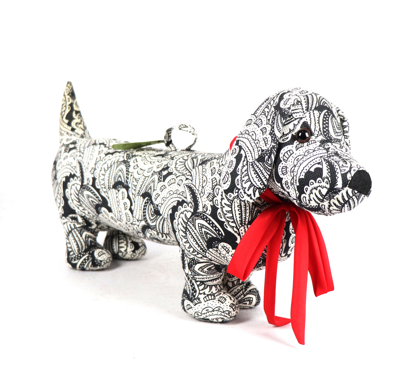 Dachshund Doorstopper - Black and White