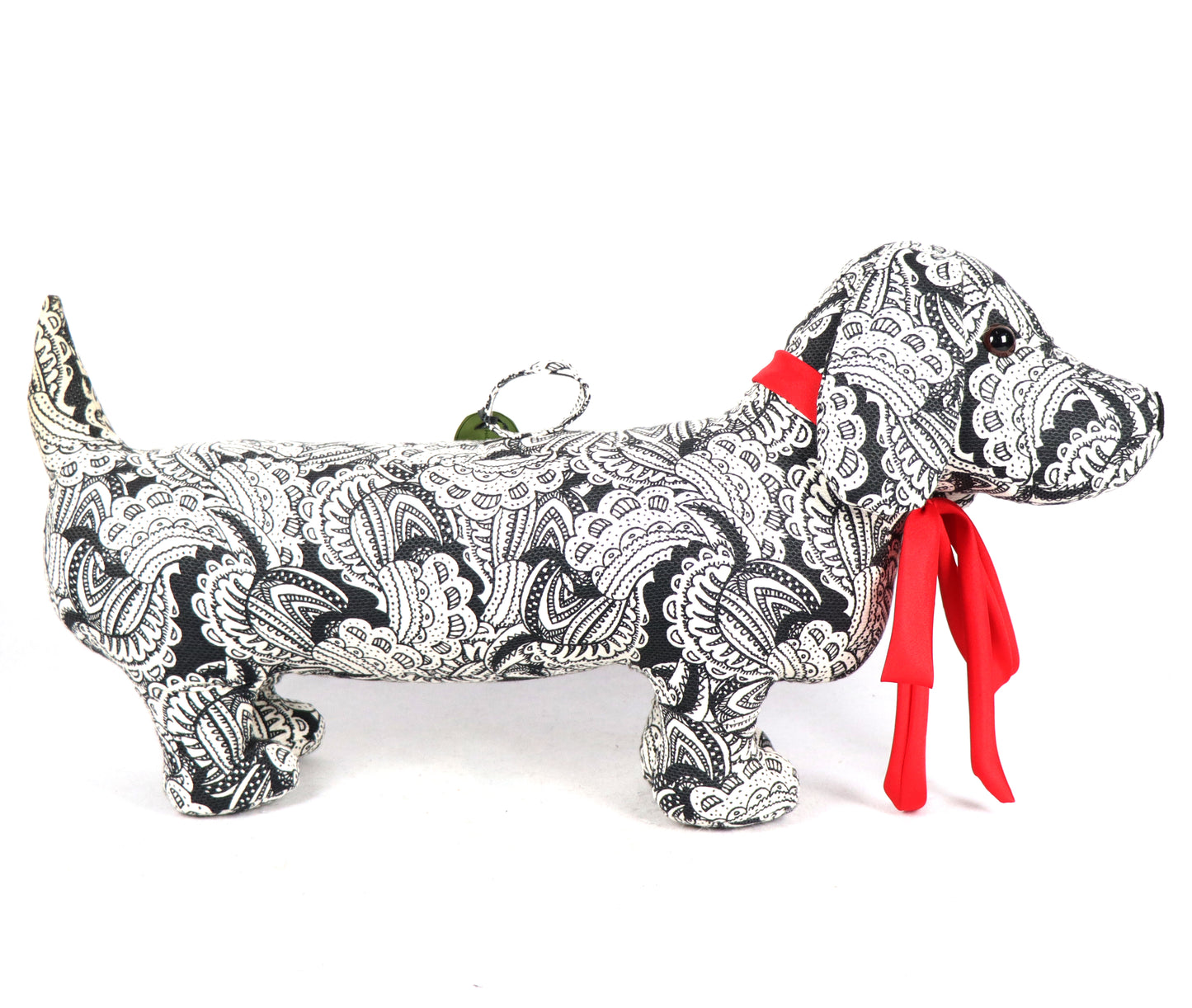 Dachshund Doorstopper - Black and White