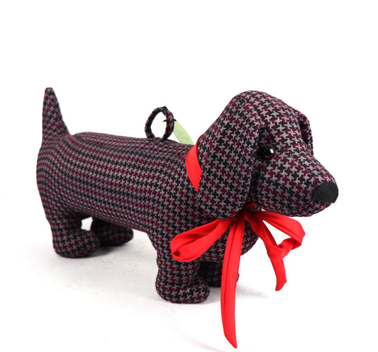 Dachshund Doorstopper - Purple Black