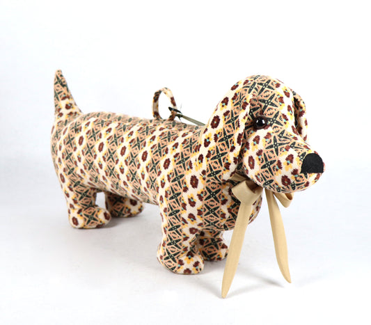 Dachshund Doorstopper - Beige